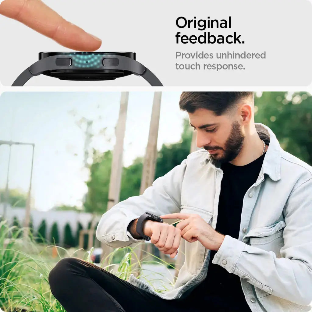 [2 Pack] Galaxy Watch 6 Screen Protector (40mm) EZ FIT GLAS.tR - Spigen Singapore