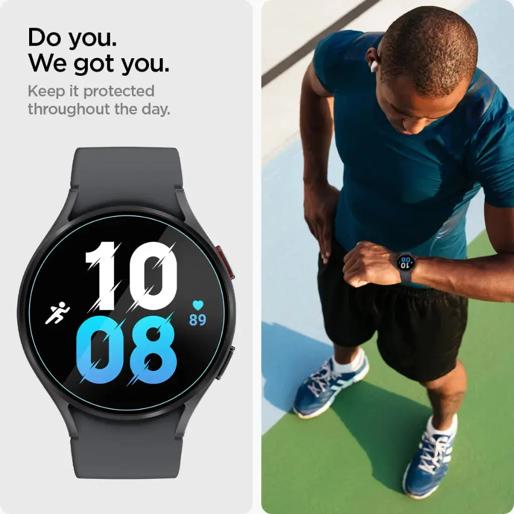 [2 Pack] Galaxy Watch 6 Screen Protector (40mm) EZ FIT GLAS.tR - Spigen Singapore