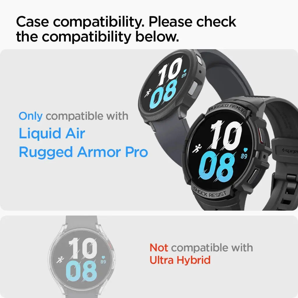 [2 Pack] Galaxy Watch 6 Screen Protector (40mm) EZ FIT GLAS.tR - Spigen Singapore