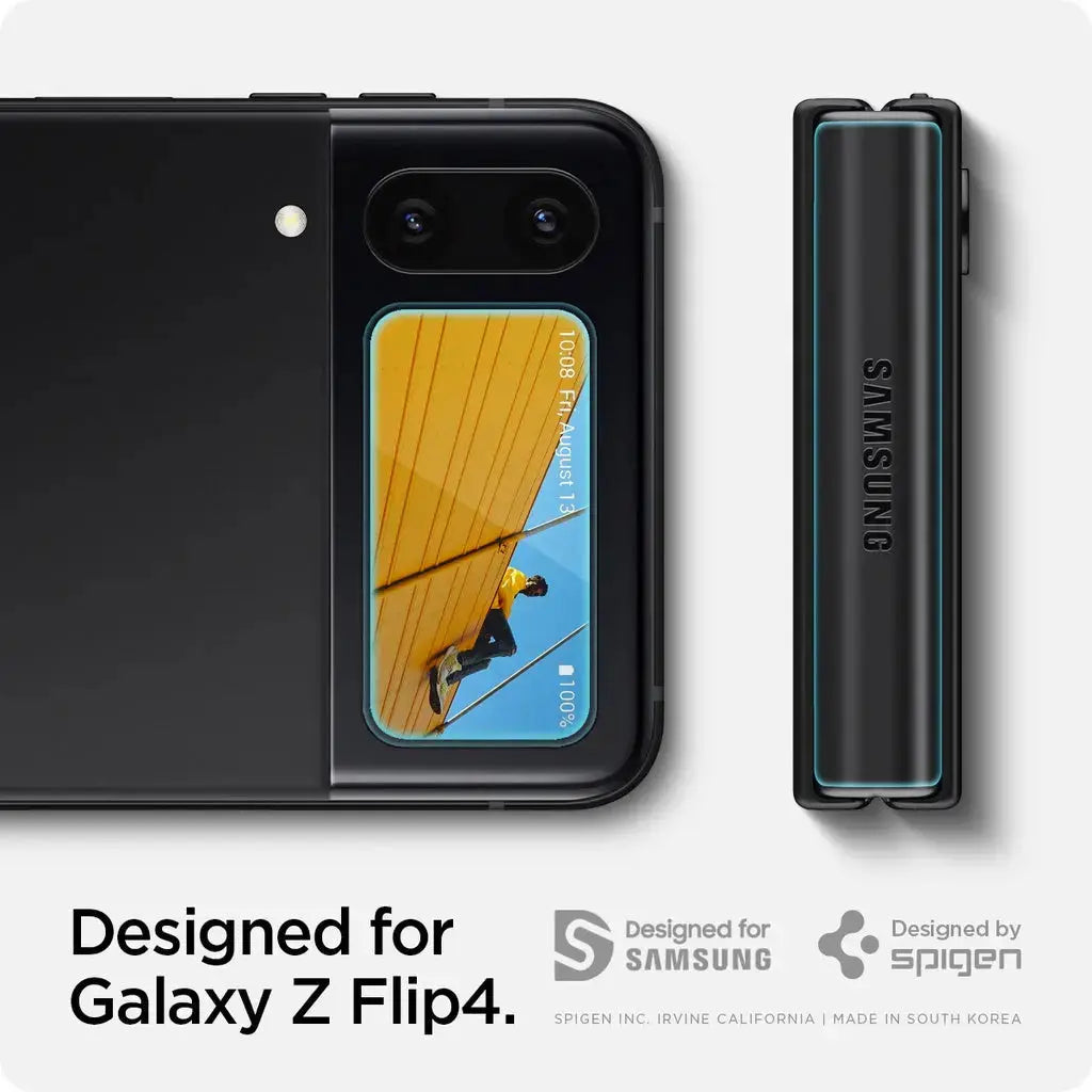[2 Pack] Galaxy Z Flip 4 Screen Protector and Hinge Film - Spigen Singapore