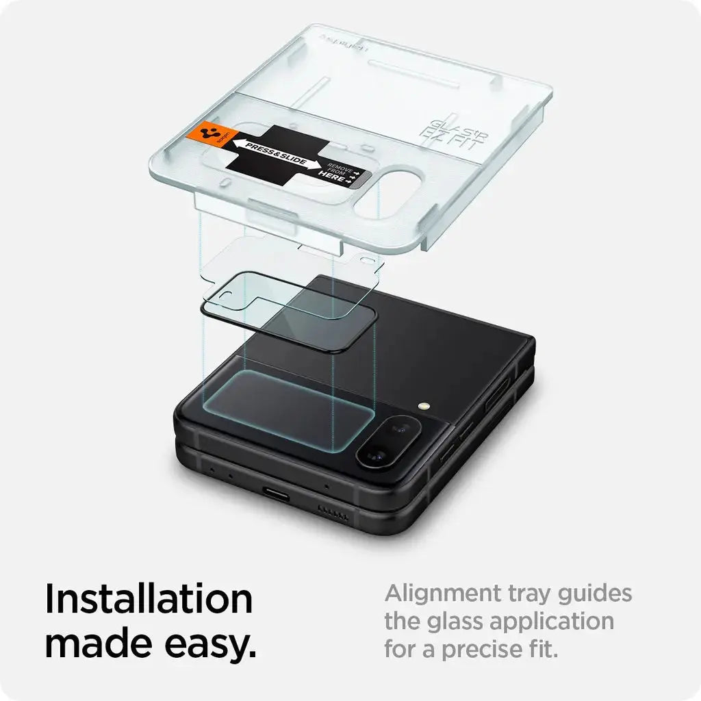 [2 Pack] Galaxy Z Flip 4 Screen Protector and Hinge Film - Spigen Singapore