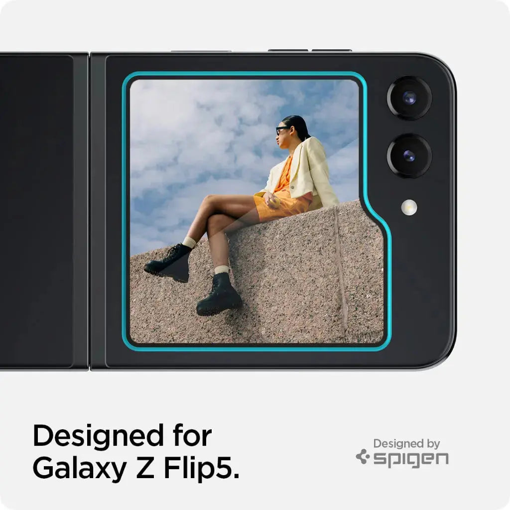 [2 Pack] Galaxy Z Flip 5 Screen Protector GLAS.tR EZ Fit - Spigen Singapore