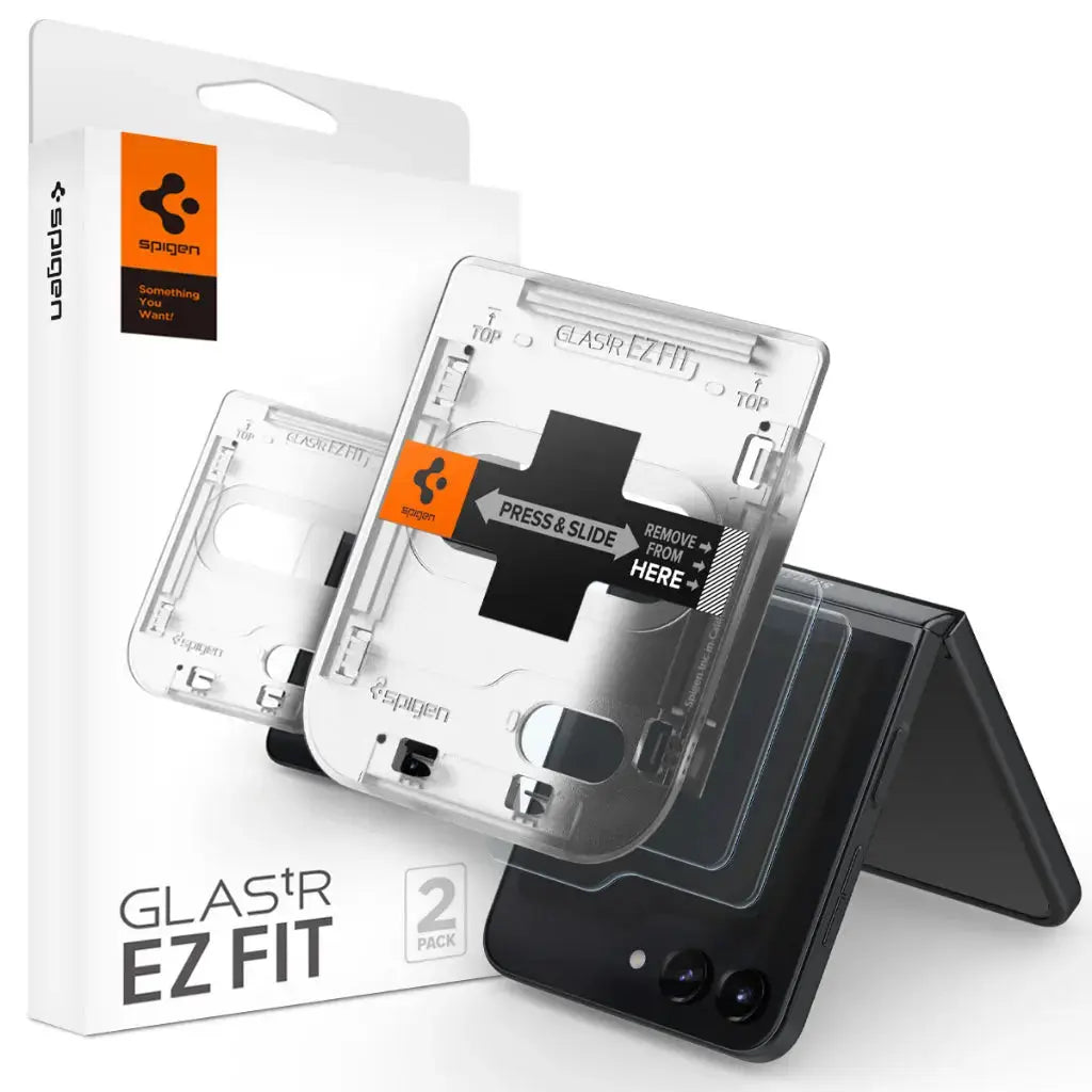 [2 Pack] Galaxy Z Flip 5 Screen Protector GLAS.tR EZ Fit - Spigen Singapore