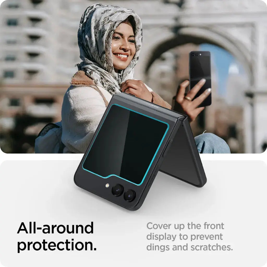 [2 Pack] Galaxy Z Flip 5 Screen Protector GLAS.tR EZ Fit - Spigen Singapore