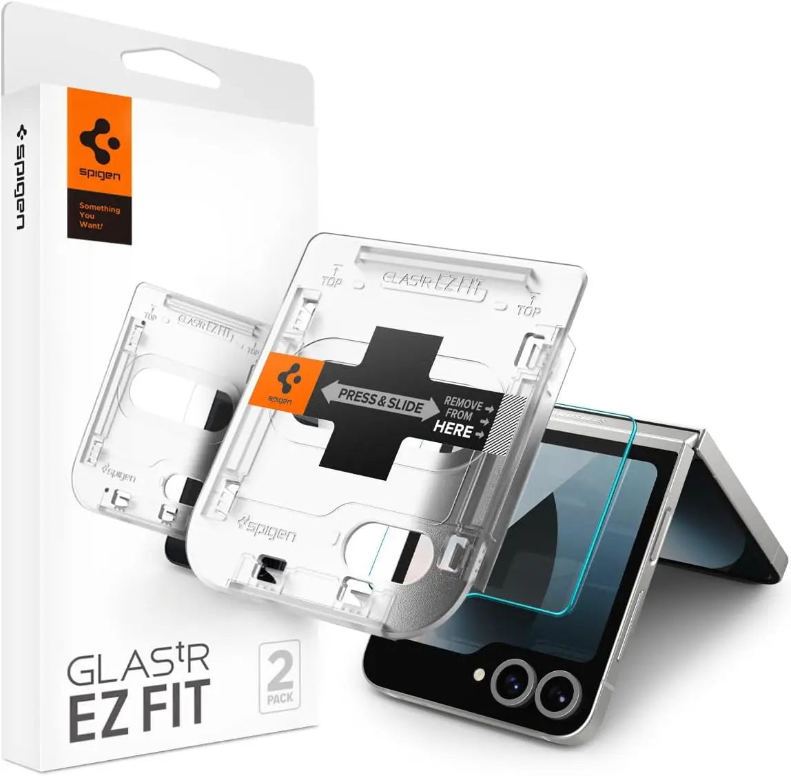 [2 Pack] Galaxy Z Flip 6 Tempered Glass EZ Fit