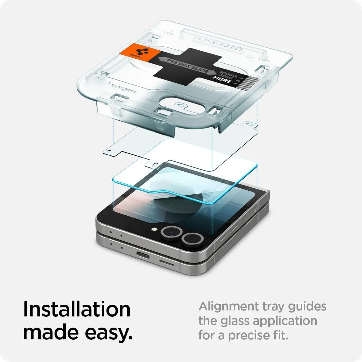 [2 Pack] Galaxy Z Flip 6 Tempered Glass EZ Fit