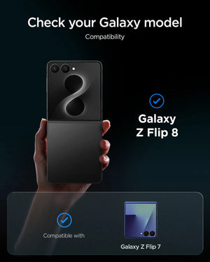 [2 Pack] Galaxy Z Flip 8 / 7 Tempered Glass Glas.tR EZ Fit HD