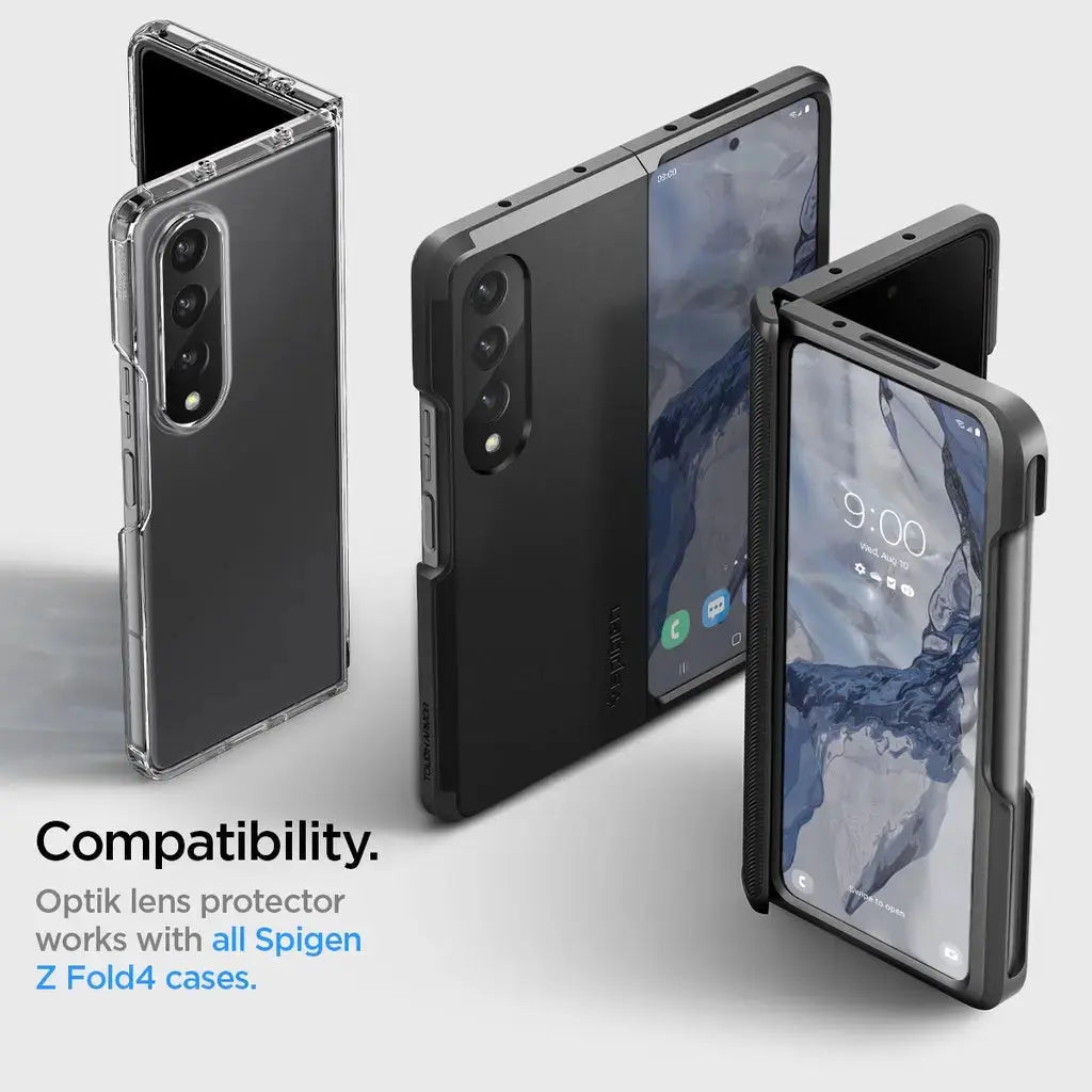 [2 Pack] Galaxy Z Fold 4 Camera Lens Protector GLAS.tR Optik - Spigen Singapore