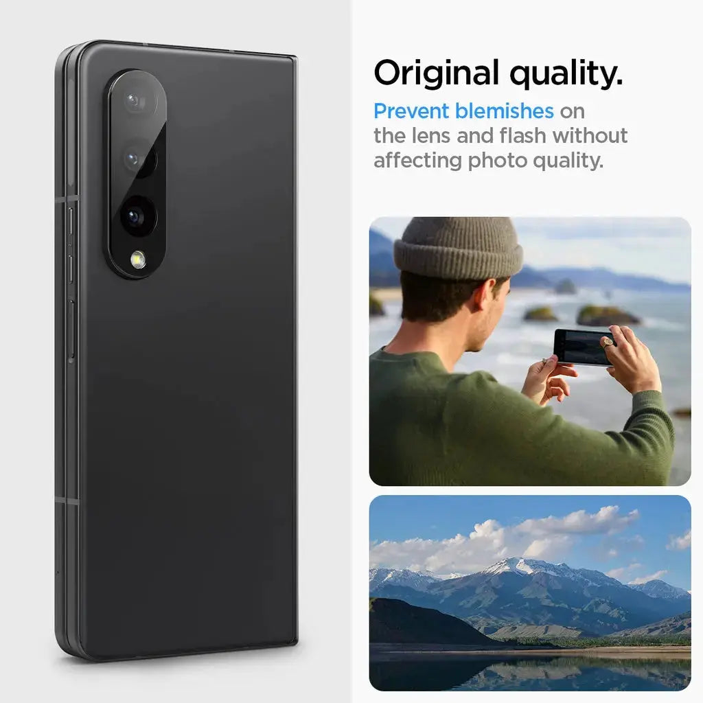 [2 Pack] Galaxy Z Fold 4 Camera Lens Protector GLAS.tR Optik - Spigen Singapore