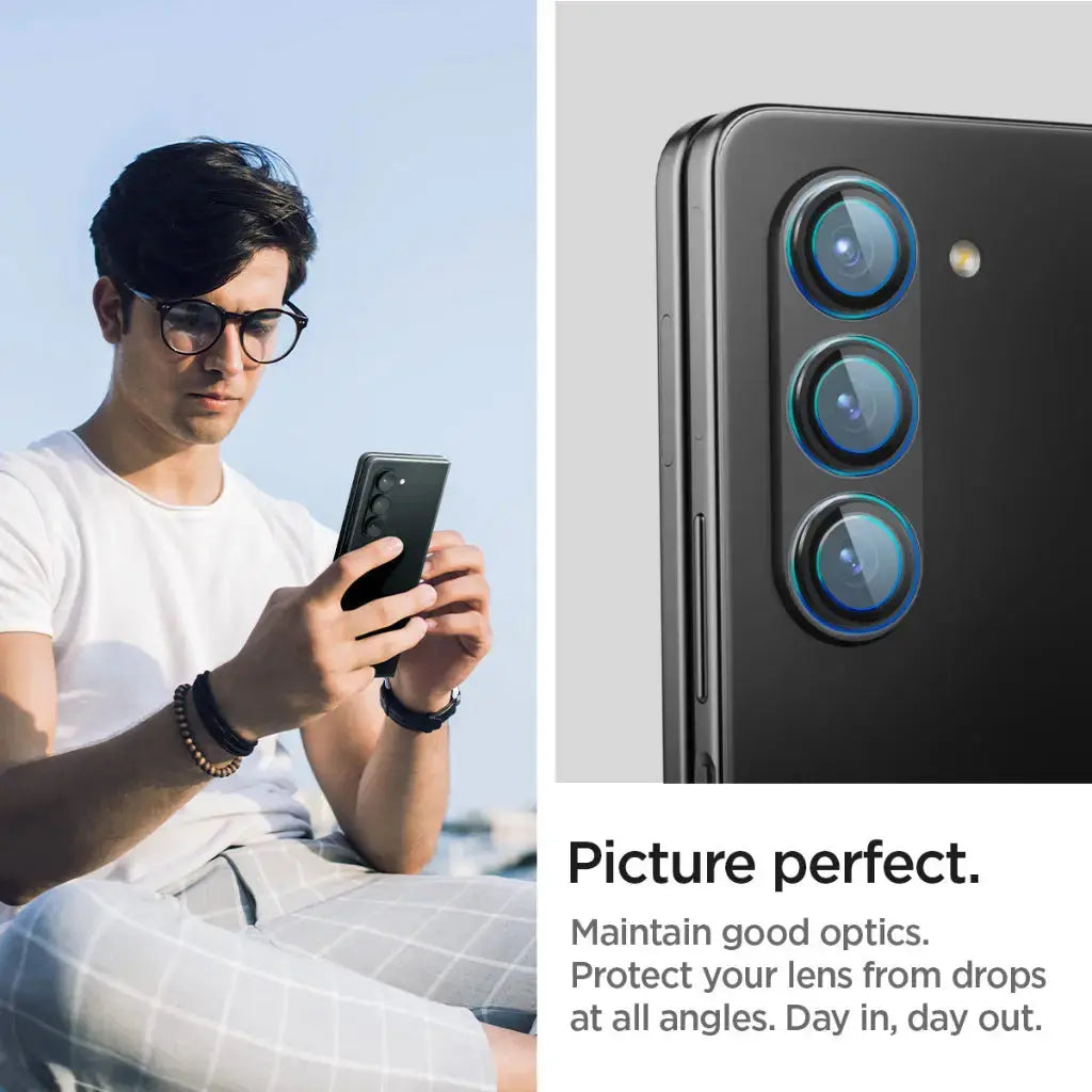 [2 Pack] Galaxy Z Fold 5 Camera Lens Protector EZ Fit Optik Pro