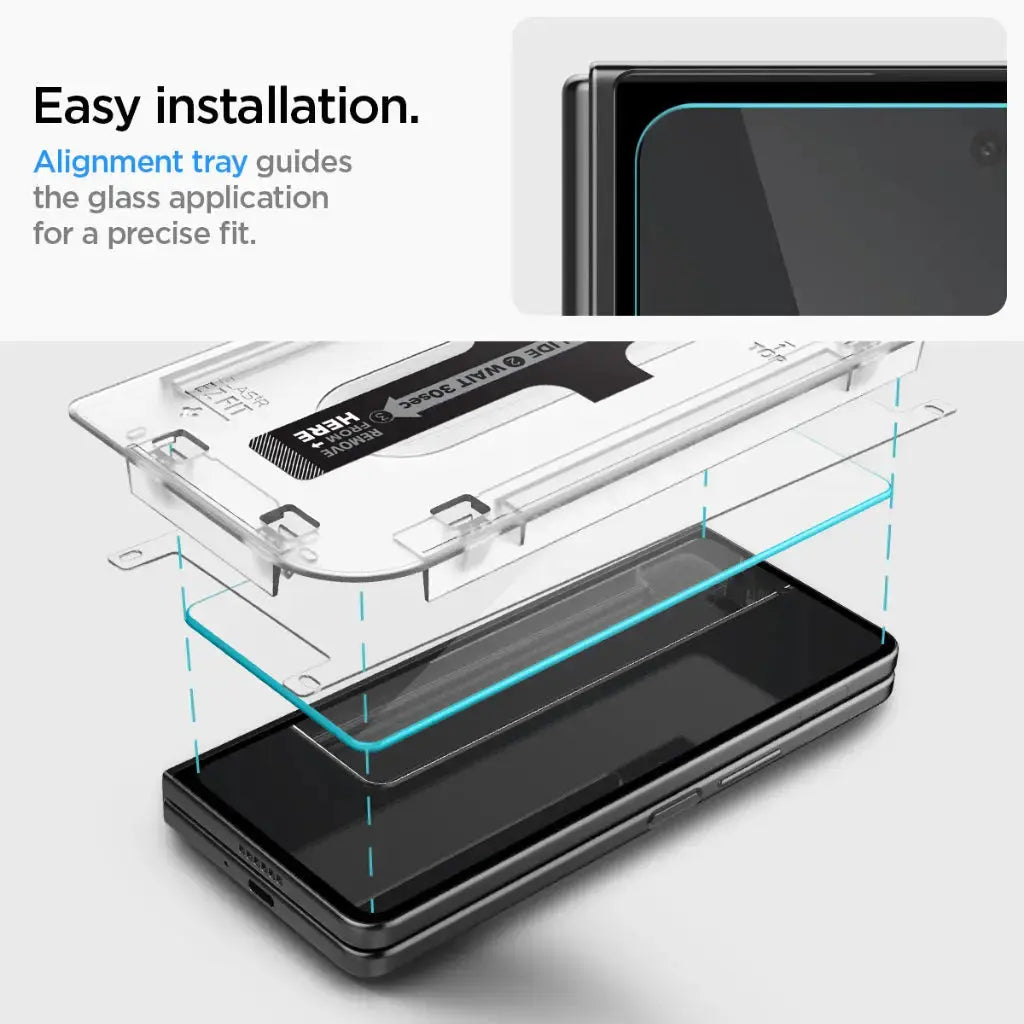 [2 Pack] Galaxy Z Fold 5 Screen Protector Glas.tR EZ Fit