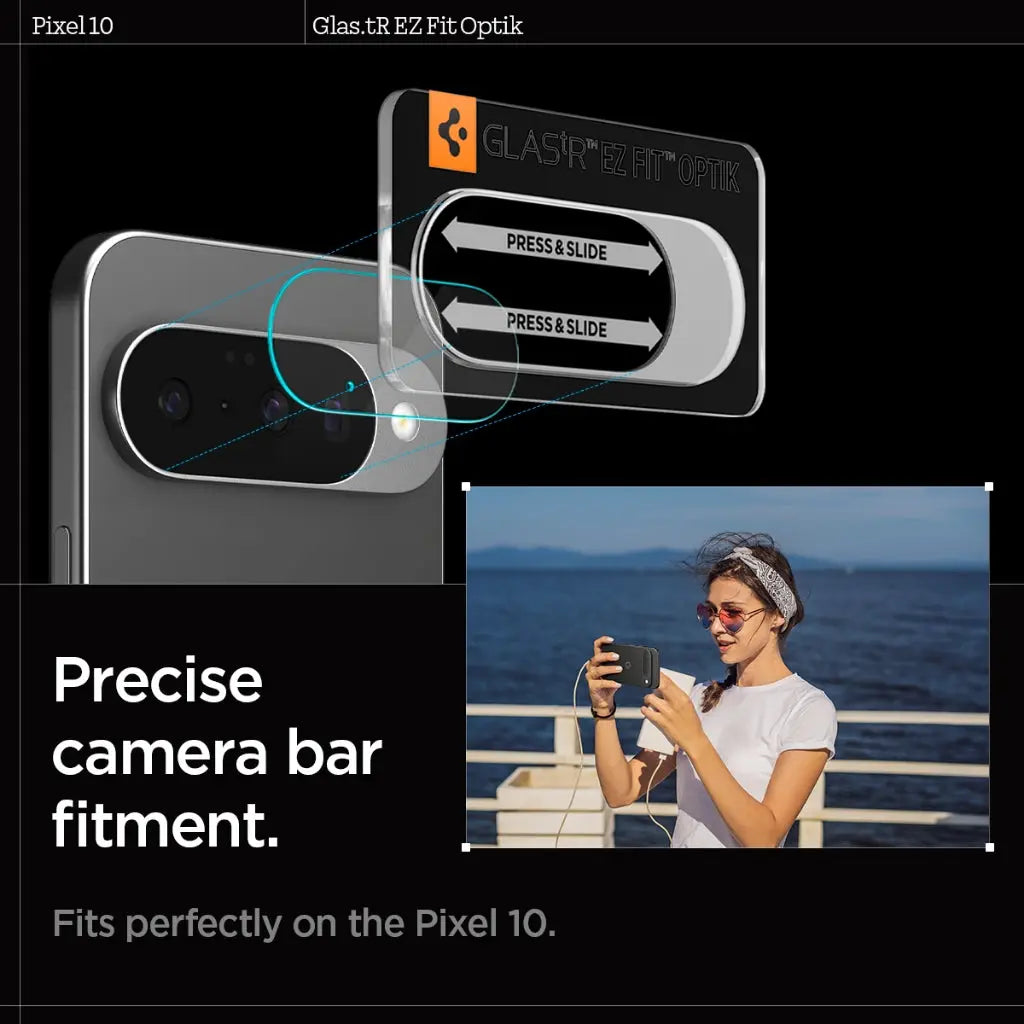 [2 Pack] Google Pixel 10 Camera Lens Protector EZ Fit Optik