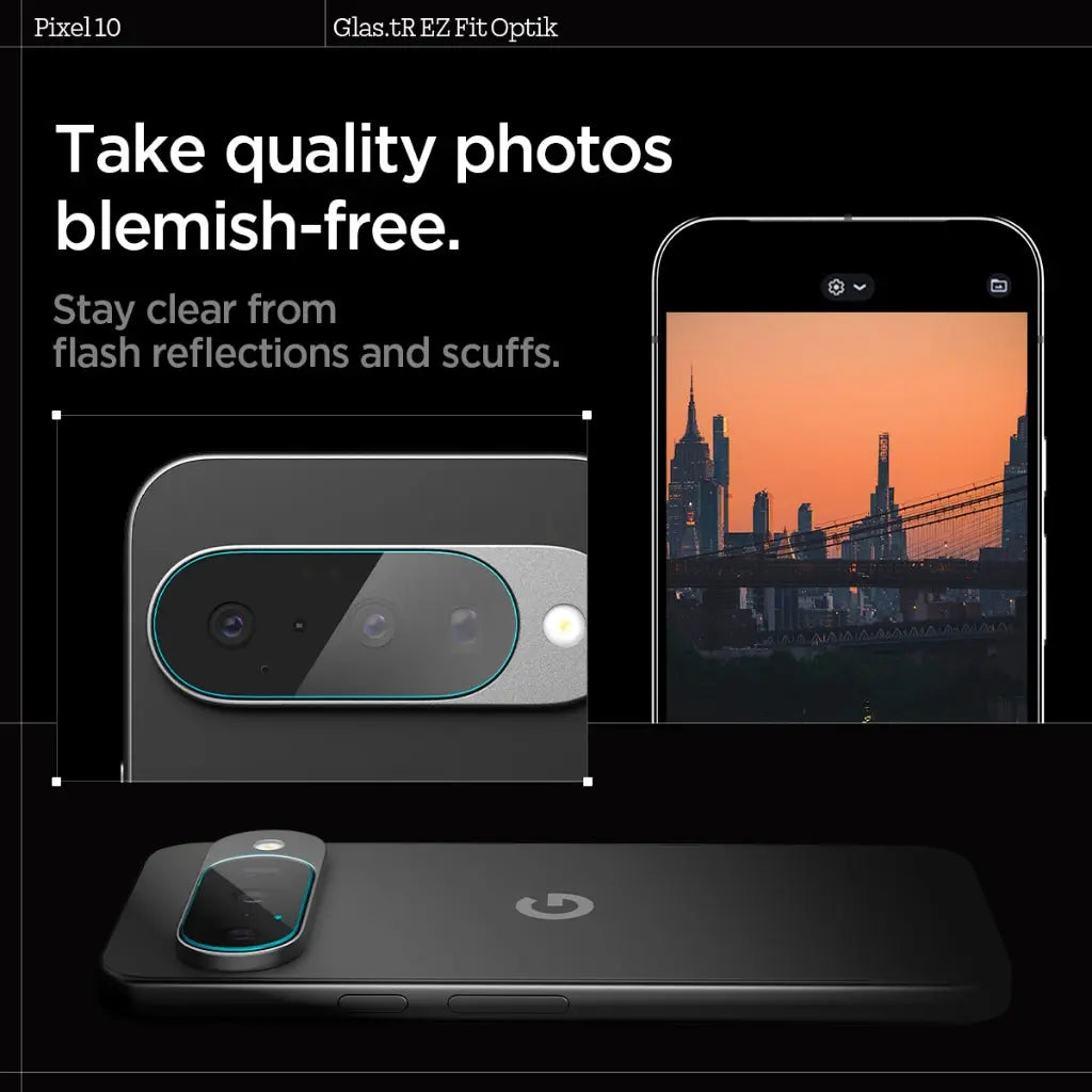 [2 Pack] Google Pixel 10 Camera Lens Protector EZ Fit Optik