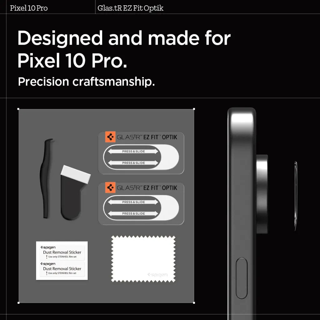 [2 Pack] Google Pixel 10 Pro Camera Lens Protector EZ Fit Optik
