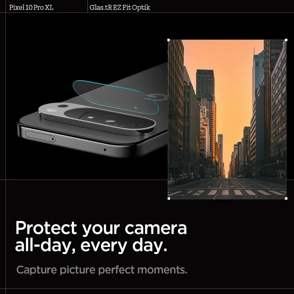 [2 Pack] Google Pixel 10 Pro XL Camera Lens Protector EZ Fit Optik
