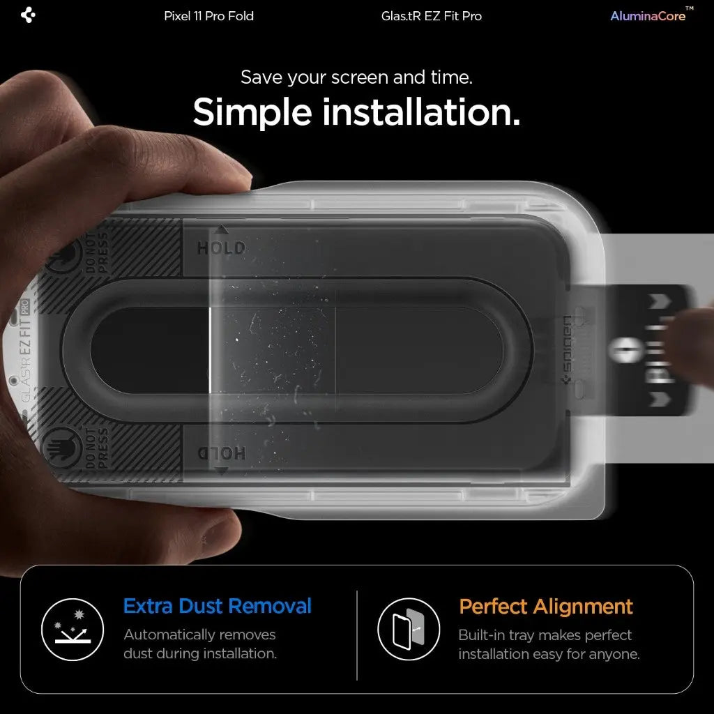 [2 Pack] Google Pixel 11 Pro Fold Screen Protector EZ Fit