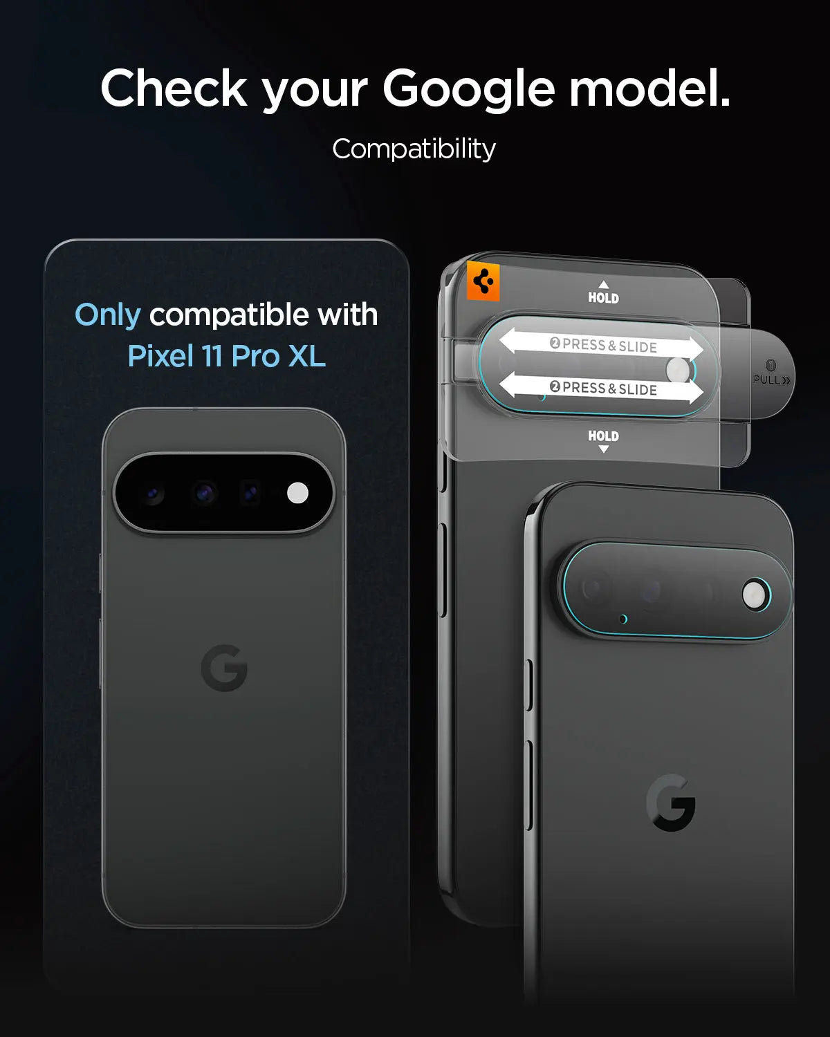 [2 Pack] Google Pixel 11 Pro XL Camera Lens Protector EZ Fit Optik Pro