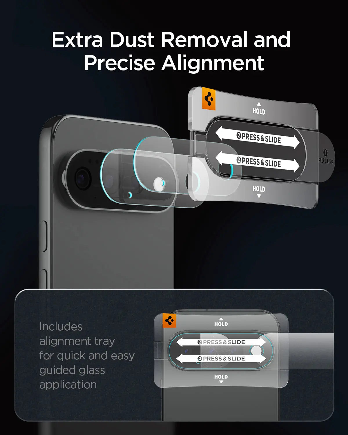 [2 Pack] Google Pixel 11 Pro XL Camera Lens Protector EZ Fit Optik Pro