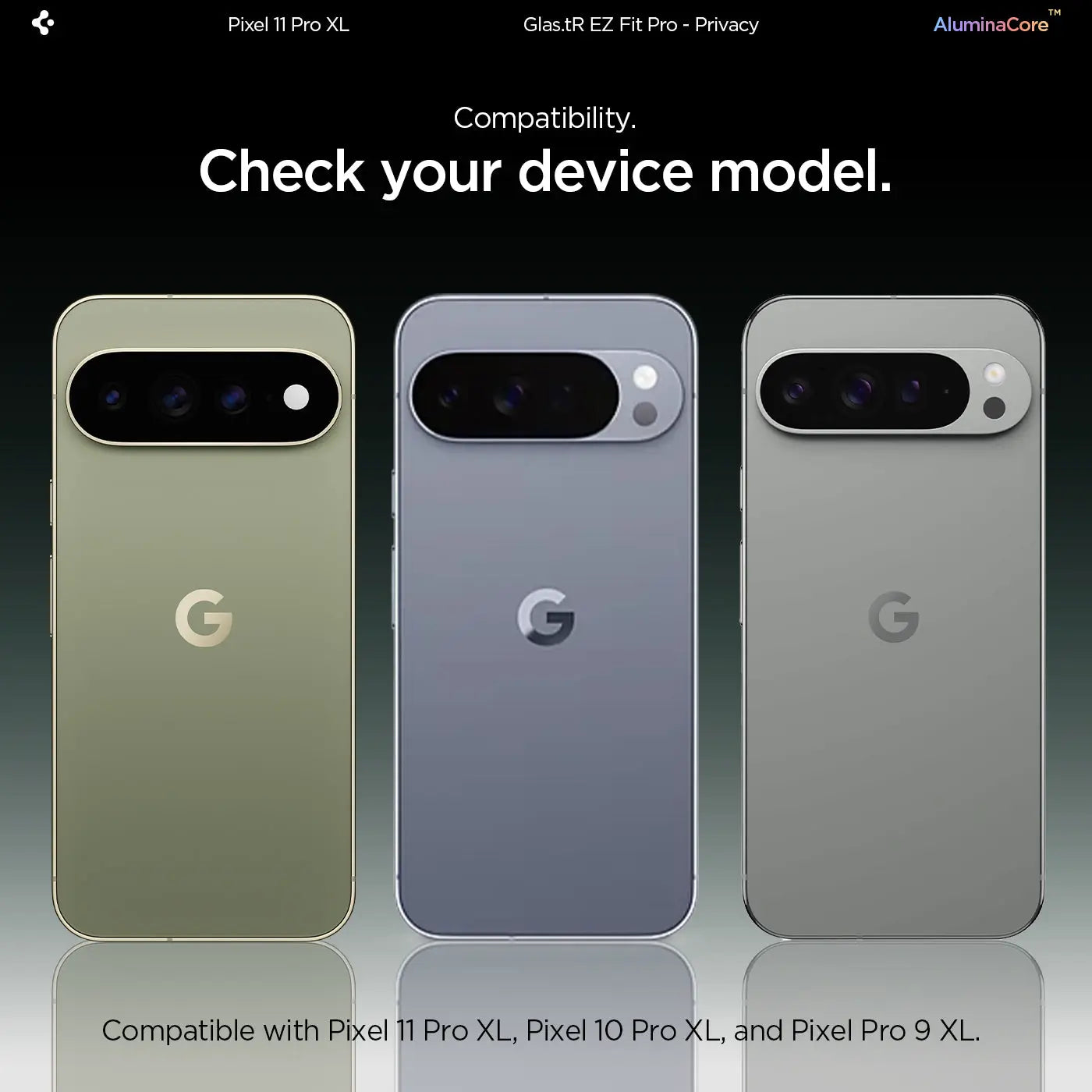 [2 Pack] Google Pixel 11 Pro XL Privacy Screen Protector EZ Fit Pro