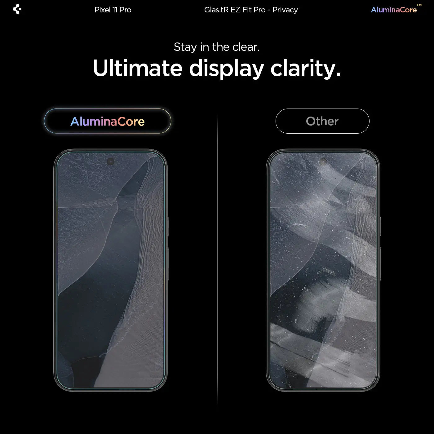 [2 Pack] Google Pixel 11 Pro XL Privacy Screen Protector EZ Fit Pro