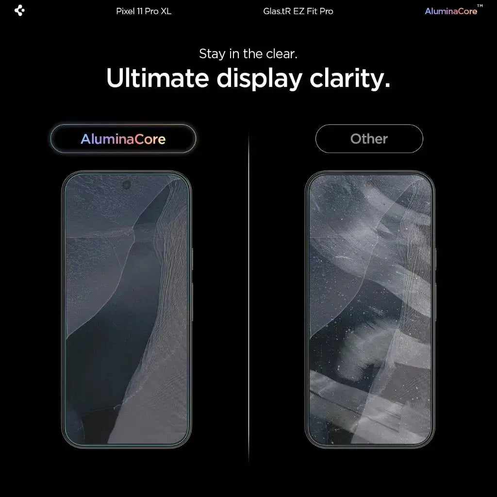 [2 Pack] Google Pixel 11 Pro XL Screen Protector EZ Fit Pro - Spigen Singapore