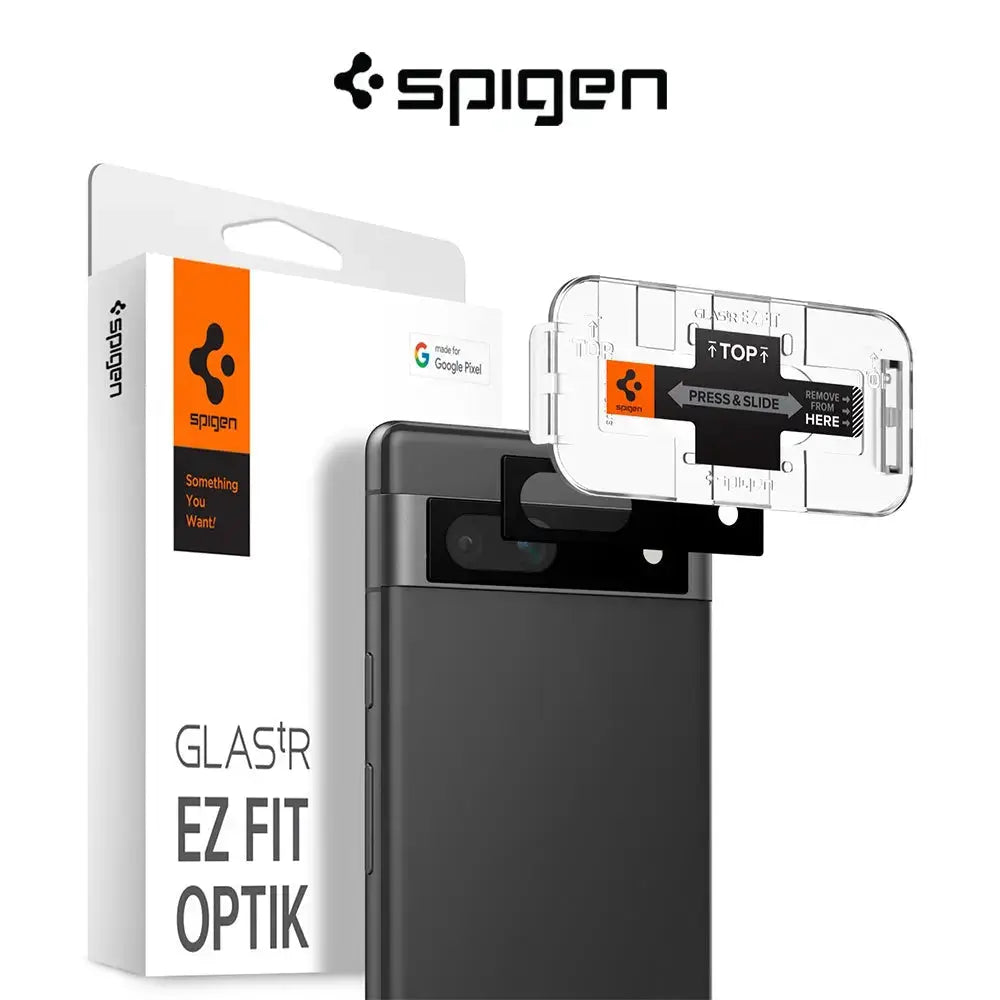 [2 Pack] Google Pixel 7a Camera Lens Protector EZ Fit Optik - Spigen Singapore