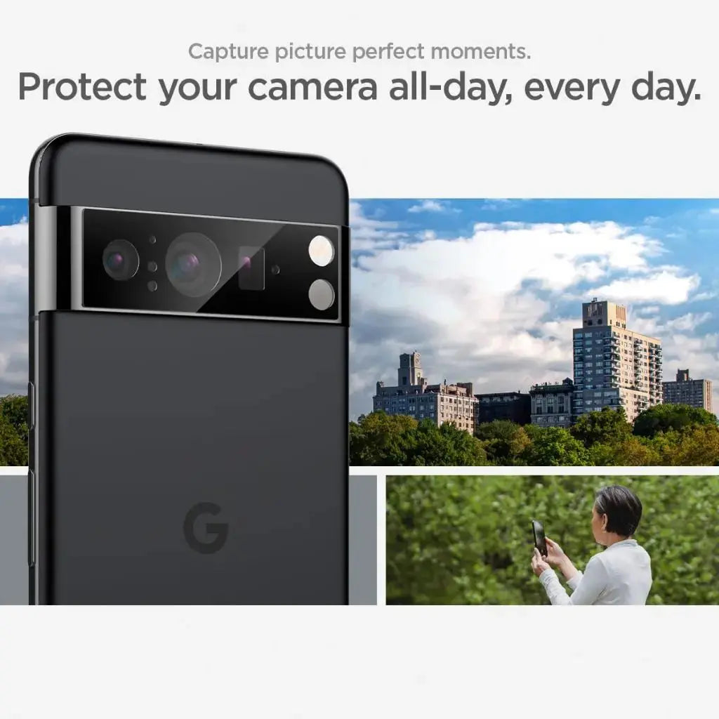 [2 Pack] Google Pixel 8 Pro Camera Lens Protector EZ Fit Optik