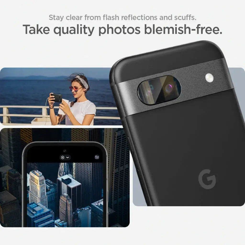 [2 Pack] Google Pixel 8a Camera Lens Protector EZ Fit Optik Pro - Spigen Singapore