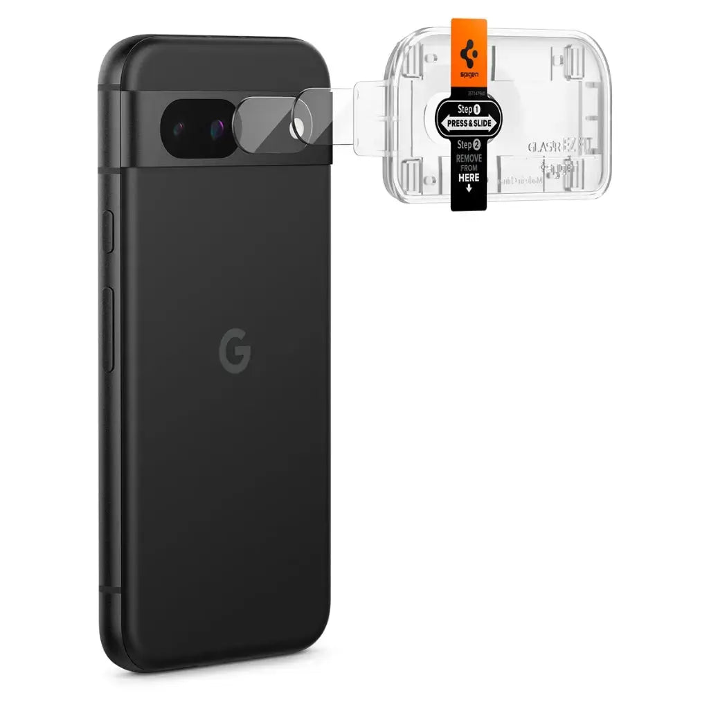 [2 Pack] Google Pixel 8a Camera Lens Protector EZ Fit Optik Pro - Spigen Singapore