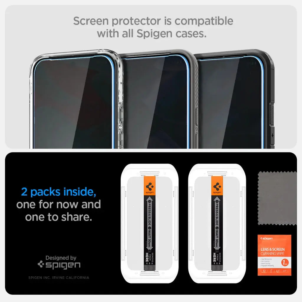 [2 Pack] Google Pixel 9 Pro / Pixel 9 Privacy Screen Protector Glas.tR EZ Fit