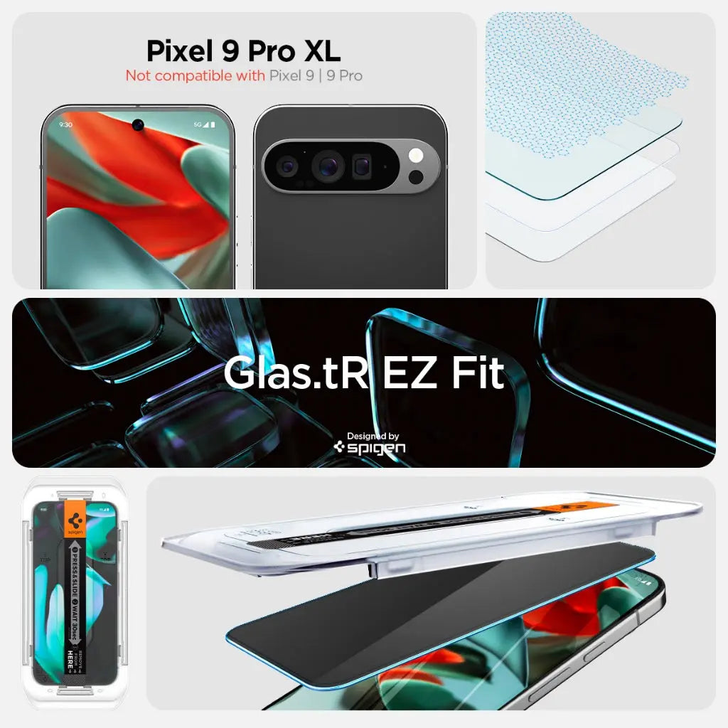 [2 Pack] Google Pixel 9 Pro XL Privacy Screen Protector Glas.tR EZ Fit