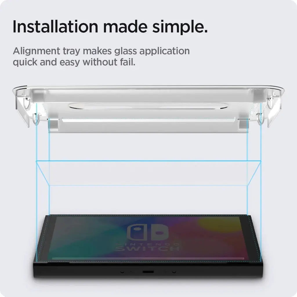 [2 Pack] Nintendo Switch OLED Screen Protector EZ FIT GLAS.tR