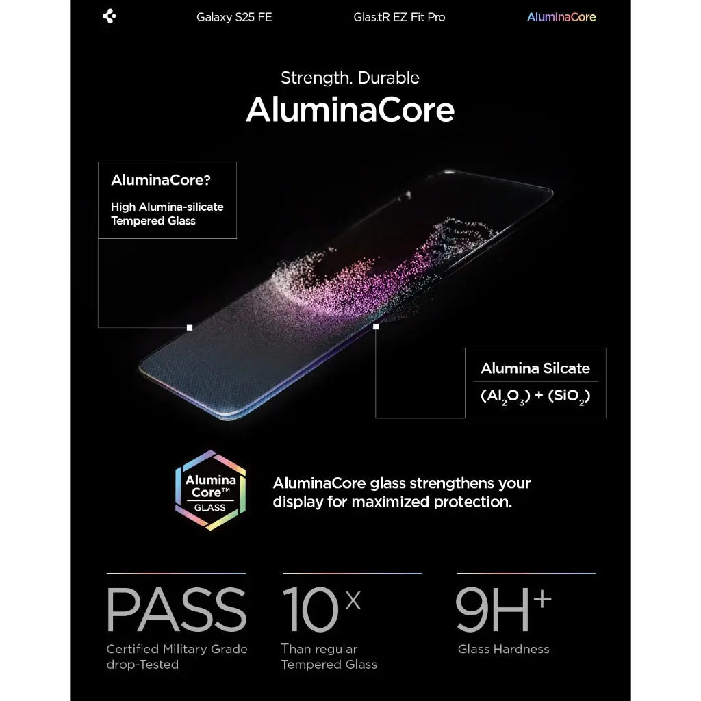 [2 Pack] Samsung S25 FE Tempered Glass EZ Fit Pro