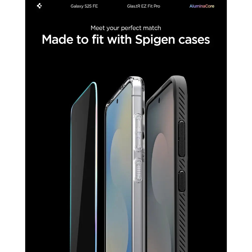 [2 Pack] Samsung S25 FE Tempered Glass EZ Fit Pro