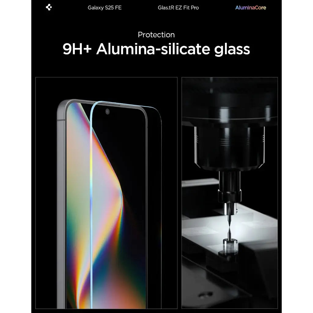 [2 Pack] Samsung S25 FE Tempered Glass EZ Fit Pro