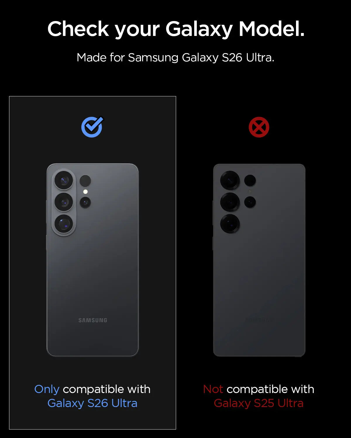 [2 Pack] Samsung S26 Ultra Camera Lens Protector 6.9