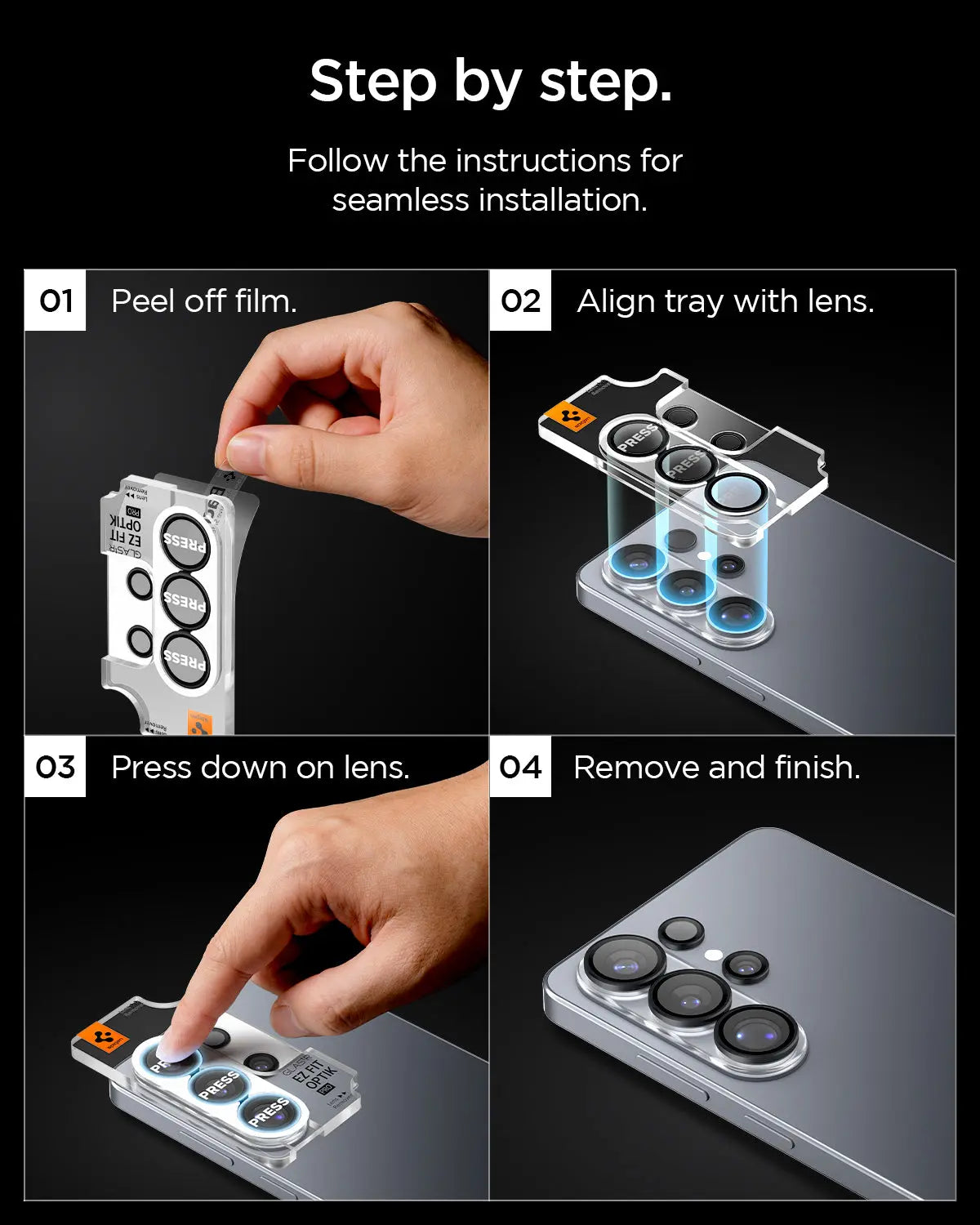 [2 Pack] Samsung S26 Ultra Camera Lens Protector 6.9" EZ Fit Optik Pro HD