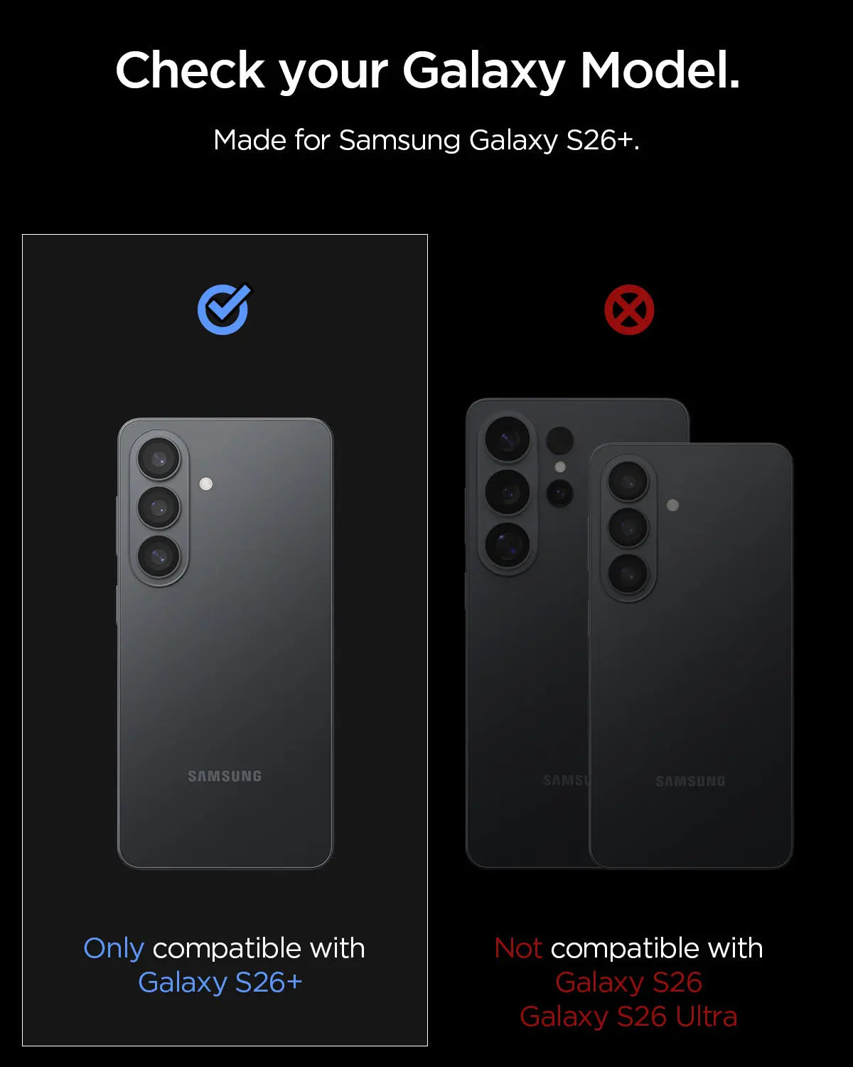 [2 Pack] Samsung S26+ Camera Lens Protector 6.7" EZ Fit Optik Pro