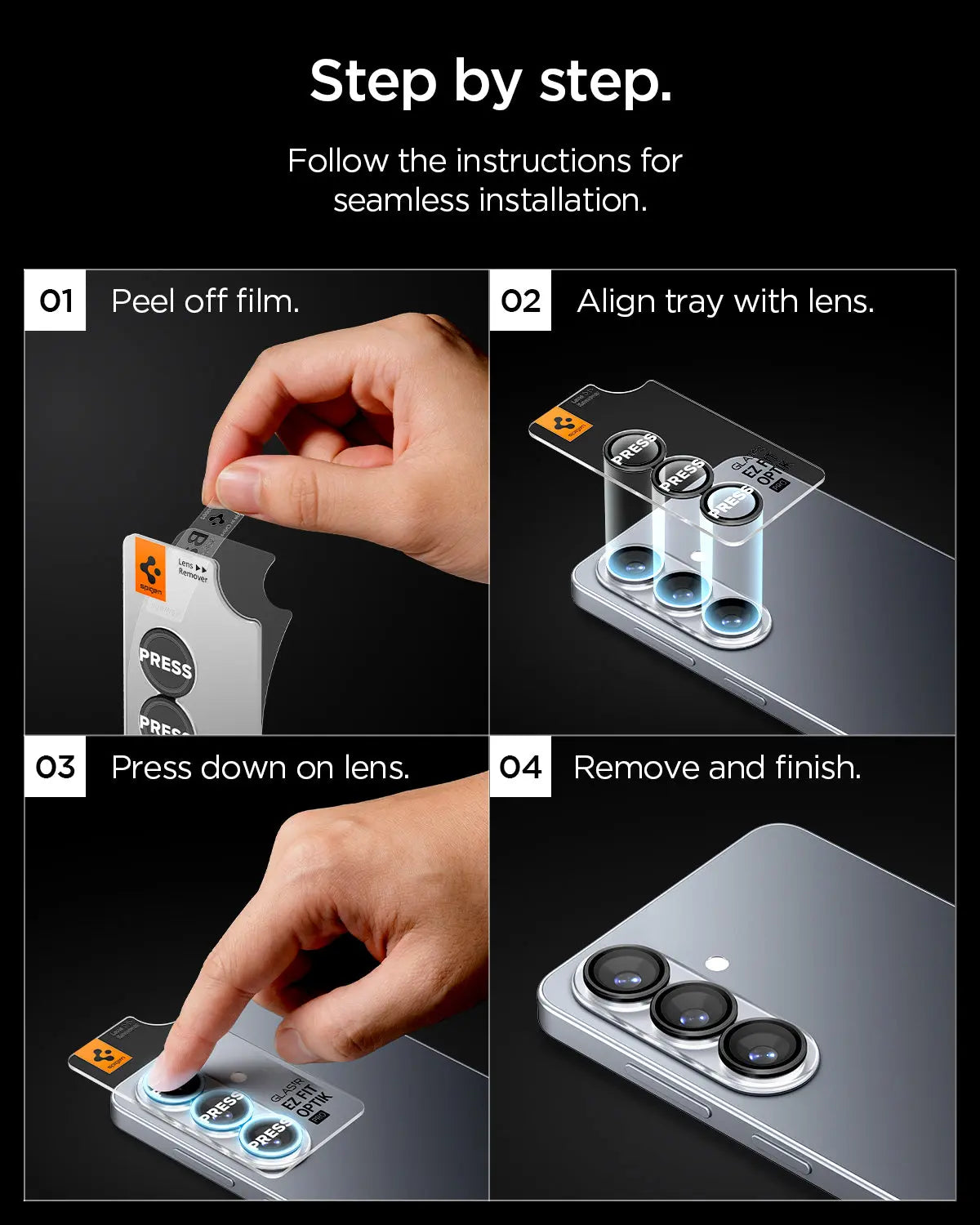 [2 Pack] Samsung S26+ Camera Lens Protector 6.7" EZ Fit Optik Pro