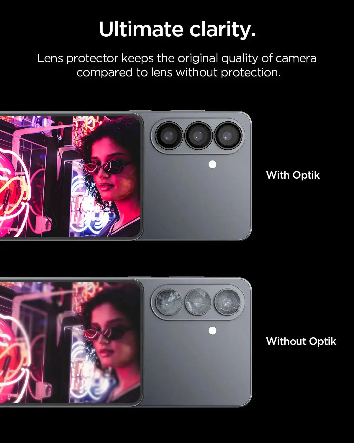 [2 Pack] Samsung S26+ Camera Lens Protector 6.7" EZ Fit Optik Pro