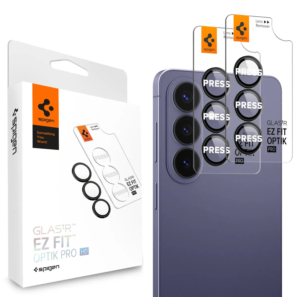 [2 Pack] Samsung S26+ Camera Lens Protector 6.7" EZ Fit Optik Pro