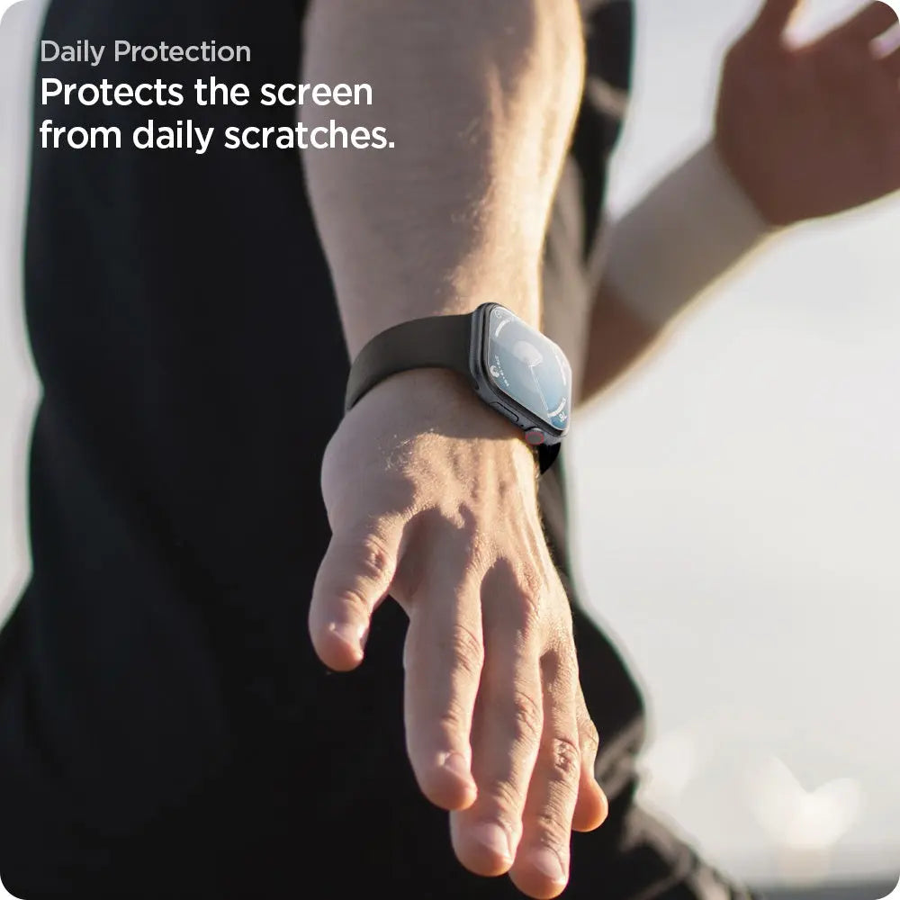 [2 Pack] Spigen Apple Watch Screen Protector Series 10 (42mm) EliteShield EZ Fit Film Screen Protector Apple Watch 10