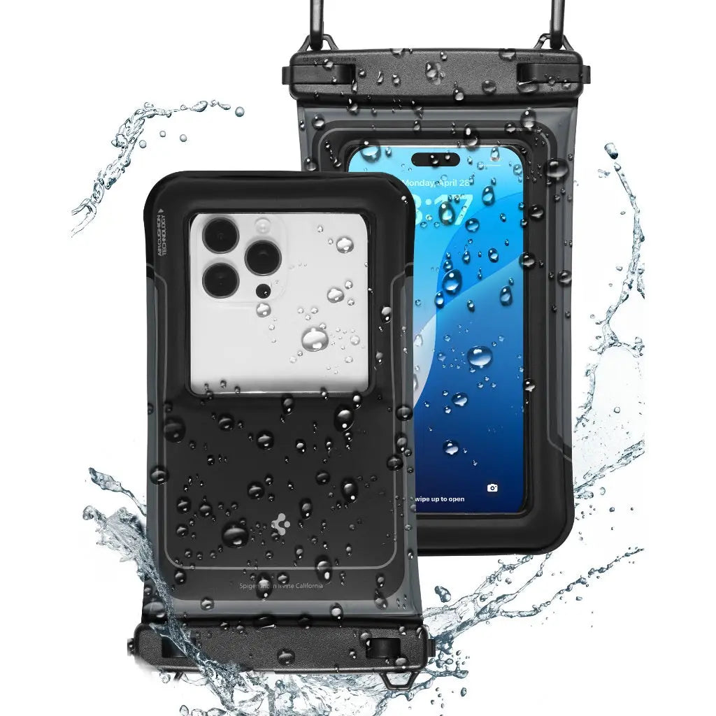 [2 Pack] Spigen Aqua Shield Floating Waterproof Phone Case A611P Phone Pouch Phone Holder Handphone Pouch Phone Strap