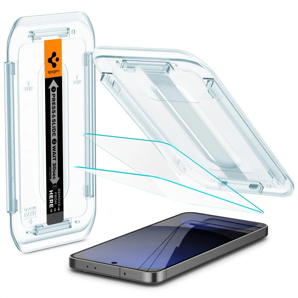 [2 Pack] Spigen Galaxy S24 FE Screen Protector Glas.tR EZ Fit Samsung S24 FE Tempered Glass 9H Hardness