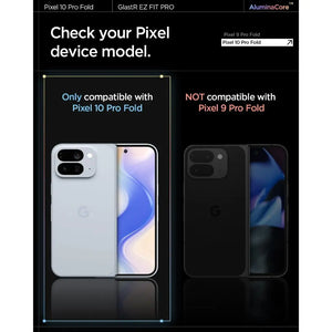 [2 Pack] Spigen Google Pixel 10 Pro Fold Screen Protector Glas.tR EZ Fit AluminaCore Tempered Glass 9H Hardness