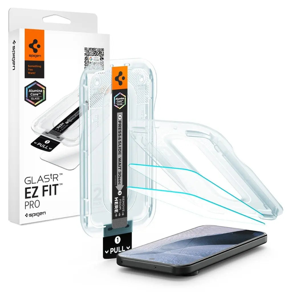 [2 Pack] Spigen Google Pixel 11 Pro / 11 Screen Protector Glas.tR EZ Fit Pro Tempered Glass