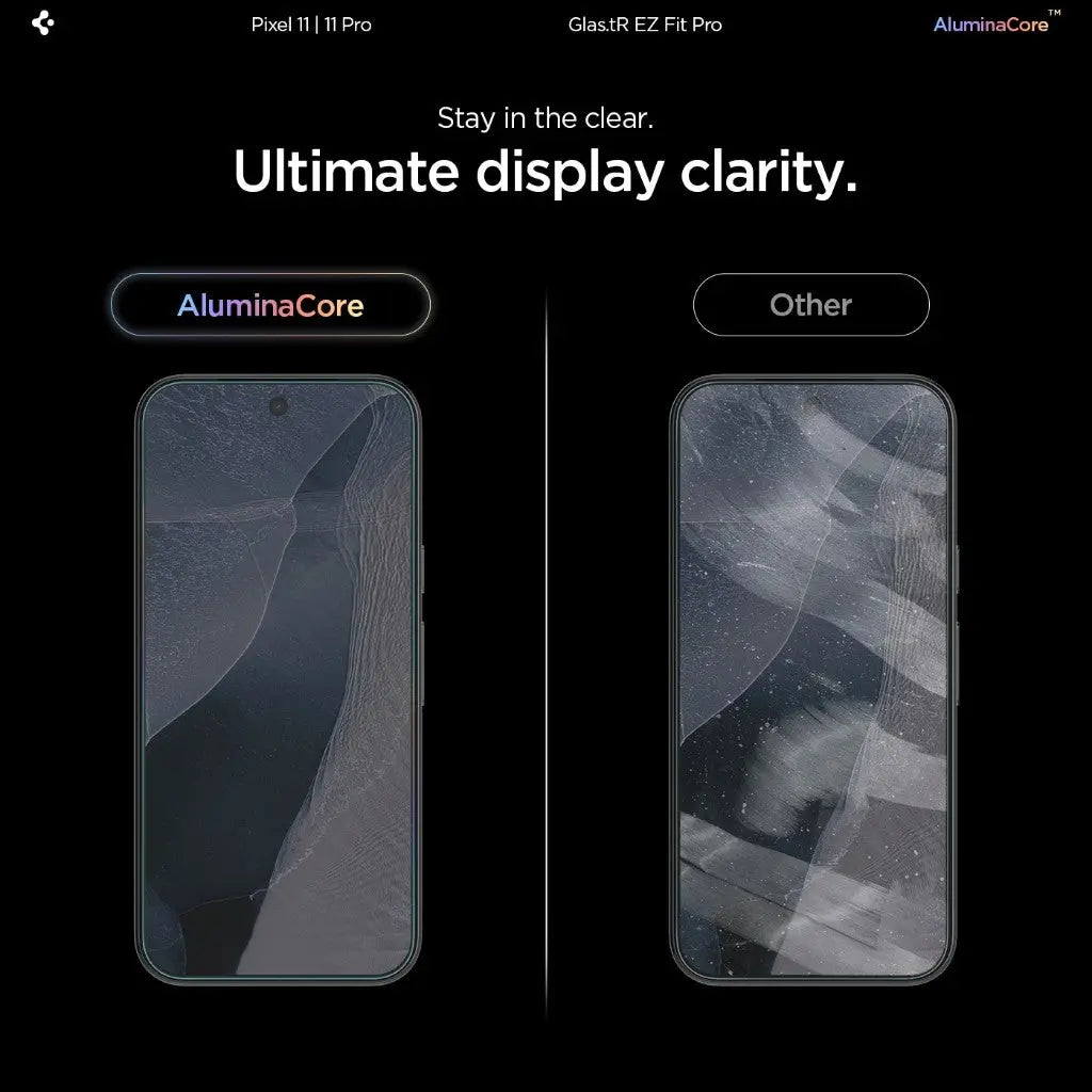 [2 Pack] Spigen Google Pixel 11 Pro / 11 Screen Protector Glas.tR EZ Fit Pro Tempered Glass