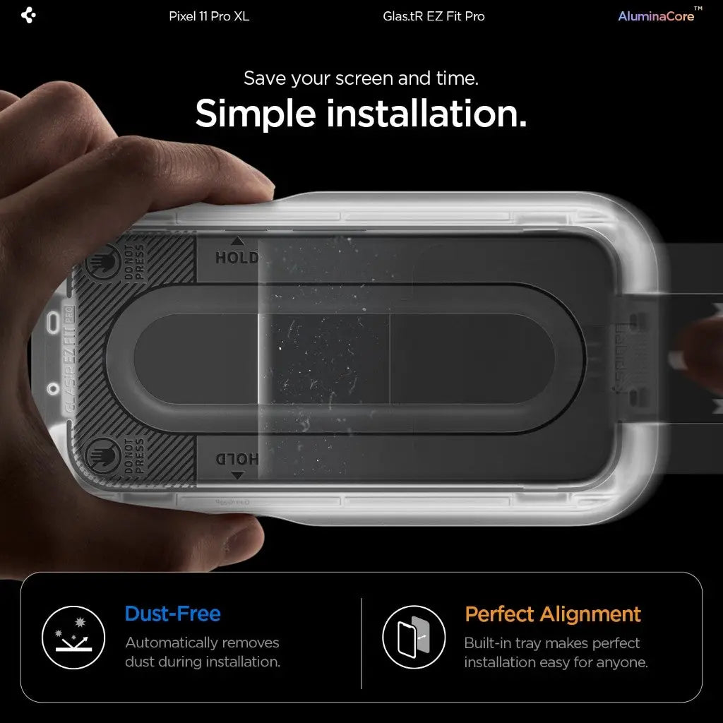 [2 Pack] Google Pixel 11 Pro XL Screen Protector EZ Fit Pro - Spigen Singapore