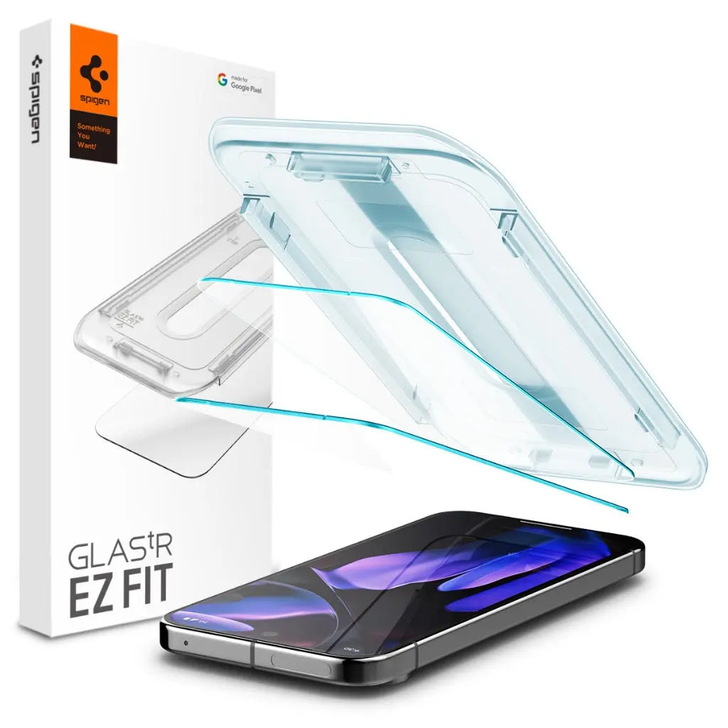 [2 Pack] Spigen Google Pixel 9 Pro XL Screen Protector Glas.tR EZ Fit Google Pixel 9 Pro XL Tempered Glass 9H Hardness