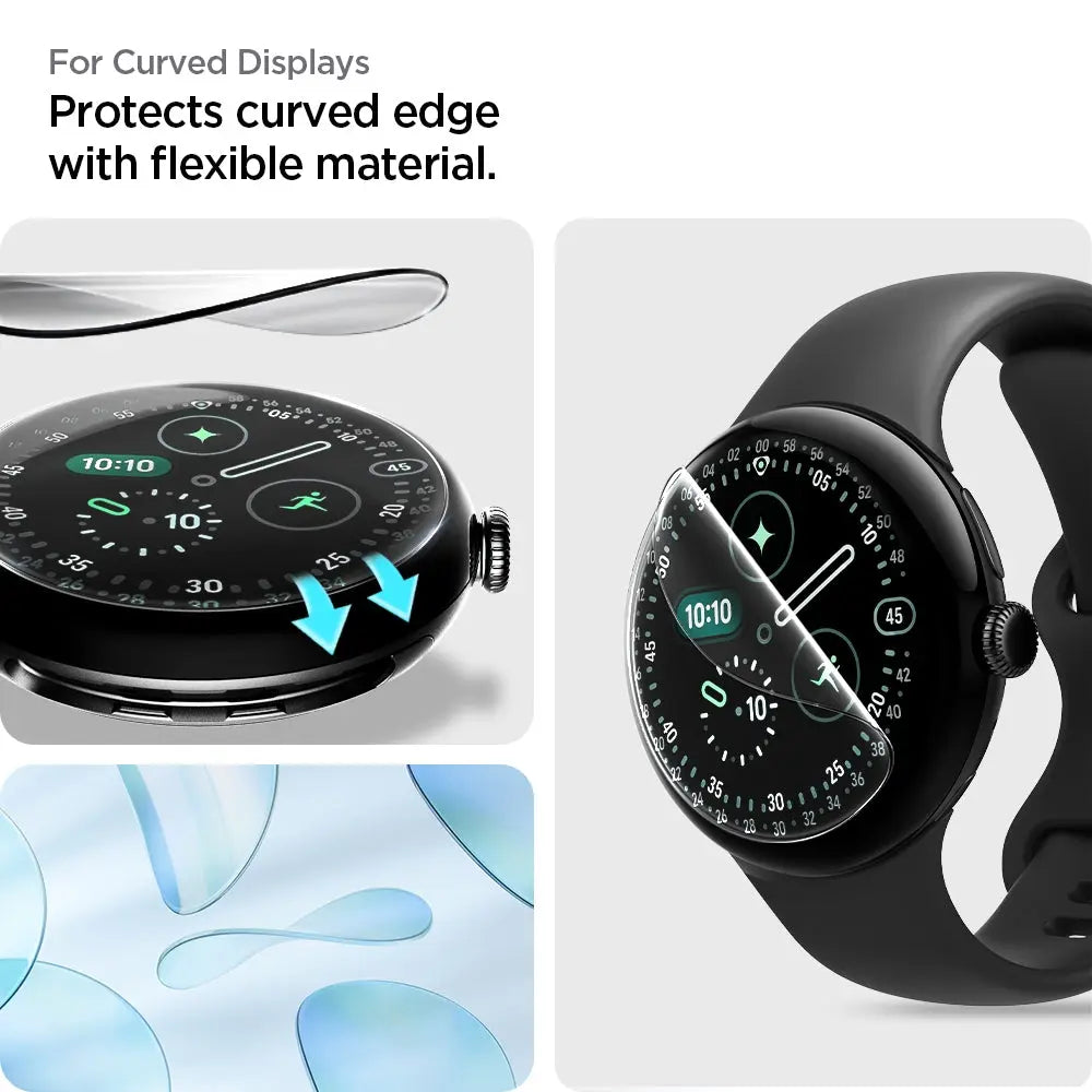 [2 Pack] Spigen Google Pixel Watch 4 / 3 (41mm) EliteShield EZ Fit